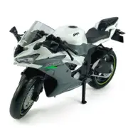 1/12 Scale 2023 Kawasaki Ninja ZX-6R Motorcycle Model Diecast Vehicle Toy White