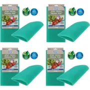 4x White Magic Antibacterial Stay Fresh Fridge Mat Pad Protector Rectangle Green