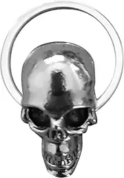 [Generic] Skull Head Key – Edgy Punk Cover Cap, Bold Bone Accent, Rugged Gothic Topper | Artistic Halloween-Inspired Key Decoration, Distinctive Horror Element Style Personal Keychain Customization Scene