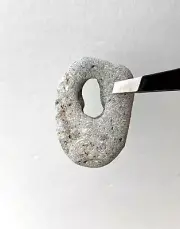 Natural Holey Beach Rock Hag Fairy Stone Amulet Magic Mystic Wish Lucky Bead #2