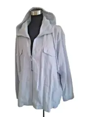 Regata Light Blue Jacket Hoodie Size 16 100% Tencel