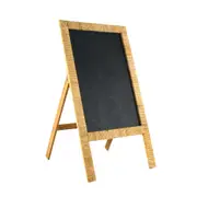 Maine & Crawford Bartlett 85x50cm Message Chalk Board w/ Rattan Frame Natural