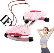 Twist Exercise Machine | Abdominal Training Equipment,Silent Twist Board with Resistance Bands for Apartment Fitness Core Strengthen Home Gym Workout