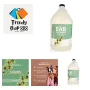 Bark 2 Basics Dog Ear Cleaner, 1 Gallon - All Natural, Witch Hazel, Gentle Al...