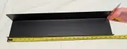 Mezzo Modern Metal Ledge Shelf, 24", Black, Contemporary Floating Shelf