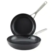 KitchenAid Hard-Anodized Induction 2 Piece Nonstick Frying Pan Set, Matte Black