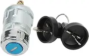 Heavy Duty Zinc Alloy Ignition Key Switch with 2 Keys Fit for 50 70 90 110 125 150 200 250 Go Kart Dune Motorcycle Tractor Forklift Truck Scooter with 3 Position Design