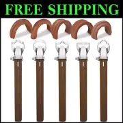 Compact Ceramic Sculpture Tools - 5 Adjustable Clay Cutters with Wooden Handle