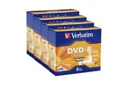 20pc Verbatim DVD-R 4.7GB 16x Speed Blank Discs Media Data Storage w Jewel Case