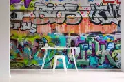 3D Text Number Avatar Graffiti Wallpaper Wall Murals Removable Wallpaper