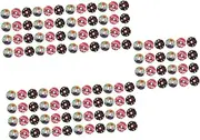 ERINGOGO 5sets Aroma Car Air Freshener Pads Car Aromatherapy Refill Safe Pe Materials for Car 24pcs*5