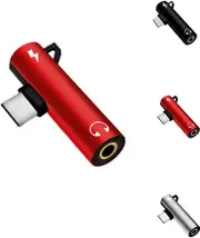 2X NEW 2024 2in1 Type-C to 3.5mm Audio Jack Headphone AUX Sync Data Charge Adapter