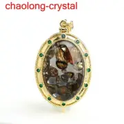 78.35Ct Pallasite Meteorite Pendant Brenham Meteorite Necklace --183