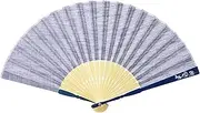 [大西賢製販] Ken Onishi 66-136 Folding Fan with Ribs, Print Fan, 9.1 inches (23 cm), Wave Ripple, Wave Rabbit, 23cm