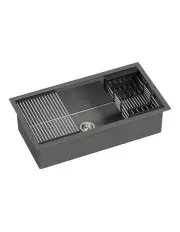 [Cefito] Handmade Stainless Steel Sink 81X45cm in Black