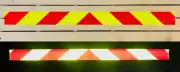 Lime & Red Reflective Chevron Panel Oralite V98 Custom Decal Tape Multiple Sizes