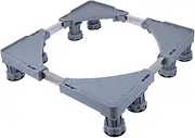 Beatifufu Sturdy Washing Machine Base Multi-Functional Fridge Stand 8ft Adjustable Height Pod