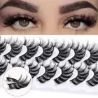 Volume Manga Lashes Wispy DIY Eyelash Extension 10 Pairs False Eyelashes