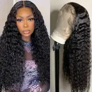 Water Wave Lace Front Wigs Human Hair 13x6 Full Frontal HD Transparent Human ...