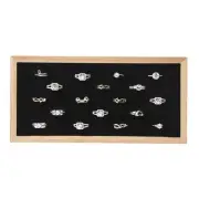 Bamboo Ring Holder,Ring Display Stand,Jewelry Organizer Stand for Rings Earri...
