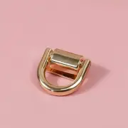2Pcs D Ring Bag Side Clip Buckles Screw Handbag Chain Handles Connector Hang CR