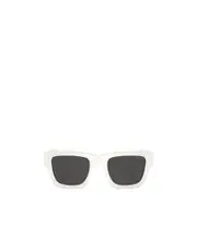 Prada Eyewear Square Frame Sunglasses 50 White