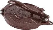 Iron Tortilla Press, Quesadilla Maker Cast Iron Tortilla Press with Handle Hand, Heavy Duty Empanada Maker Press, Manual Presser for Dumpling Wrapper Flatbread Pie Making