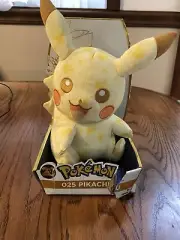 Pokemon 20th Anniversary Plush Pikachu Tomy Stuffed Animal Toy 2016 DAMAGED BOX