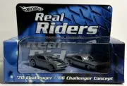 HOT WHEELS DODGE CHALLENGER CONCEPT 2 PACK REAL RIDERS LIMITED EDITION NEW