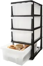 4 Drawer Storage Unit on Wheels Box