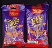 Bundle of 2 - 3 Takis Lollipop Vero Chamoy with Chili Powder Dip Mexican Candy