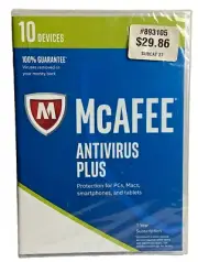 Mcafee Antivirus Plus, 10 Devices, 2016