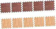 ibasenice Non-Slip Kitchen Floor Mats 10pcs Puzzle Exercise Mat Tiles Random Style