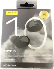 Jabra Elite 10 Dolby Atmos Wireless Bluetooth In-Ear Headphones - Black - New