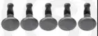 6 x ILVE OVEN CLOCK BUTTON SILVER ORIGINAL PDL790S