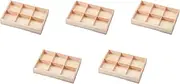 Set of 5, Stacked Six Compartment Delicacy Box, Shokado