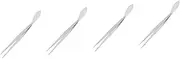 4pcs Plant Tweezers Crafts Tweezers Spatula Leaf Bonsai Bonsai Tools Plants Garden for Crafting Multifunctional Stainless Spatula Scraper Stainless Steel Silver