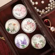 1PC Mini Natural Travel Size Solid Perfume Tin Jar Fragrances Women Solid Balm