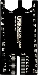 Lmyit Guitar String Height Gauge - Fret Leveling Guide | String Height Maintenance Fretboard Leveling Ruler for Players Luthiers Bass Enthusiasts