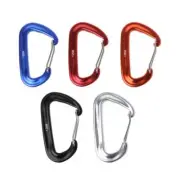 D Shape Gate Small Keychain Carabiner Clip Outdoor Camping Mini Lock Snap Hook
