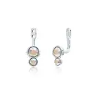 Slake Dot Earrings Jackets Aurora Borealis Swarovski Crystal Stud Drop WG MYJS