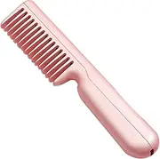 MUSISALY Unisex Hair Straightener Brush Heating Tool Portable Travel Hair Straightener Comb for Men Women