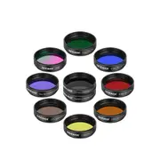 10pc 1.25 Telescope Eyepiece Filter Set 5 Planetary & 2 Polarizing Filters for Starry Sky & Moon Observation
