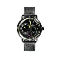 在飛比找PChome24h購物優惠-【CJR】AirSpeed三針一線復古飛行機械腕錶-工業黑/