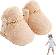 Plush Baby Booties,Plush Infant Snow Girls Shoes | Infant Cotton Shoes Socks Toddler Non-Slip Soft Sole Shoes Zankie