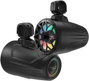 Cerwin Vega SL65F4B 6.5 Inch 600 Watts Marine Tower Speaker System Coaxial with LED IP65 UV Protection Powerful Bass RCA Cable Black Pair