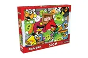 500pc Aquarius Angry Birds Collage Jigsaw Puzzle Kids Children Game 35x48cm