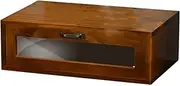 Elevated Desk Storage Box Vintage Style Wooden Computer Riser Acrylic Drawer Office Accessory