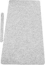 CIYODO Non Slip Felt Desk Mat Large Felt Desk Cushion for Office Use Slip Design Portable and Stylish Desk Pad for Home Office Scratch Protection Grey Color