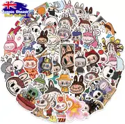 50x Labubu Stickers Waterproof Vinyl Decals Laptop Skateboard Phone Case